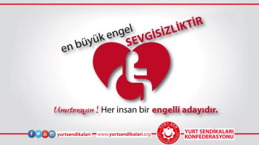 3 Aralık Dünya Engelliler Günü Mesajimız