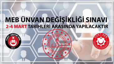 Ünvan Değişikliği Sınavı 2-4 Mart tarihlerinde