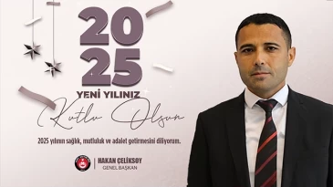 Başkanımız Hakan ÇELİKSOY’un Yeni Yıl Mesajı