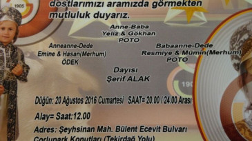Gökhan POTO’nun Sünnet Düğünü