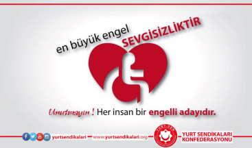 3 Aralık Dünya Engelliler Günü Mesajimız