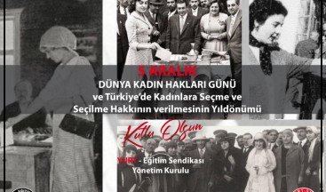 5 ARALIK DÜNYA KADIN HAKLARI GÜNÜ