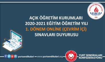 Açık Öğretim Kurumları Online Sınav Duyurusu
