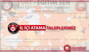 Taleplerimiz…