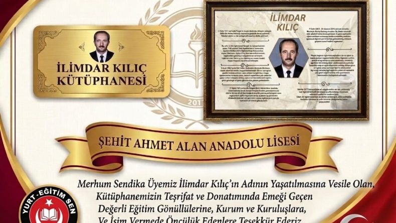 İlimdar Hocanın Adı Kütüphanede Yaşayacak